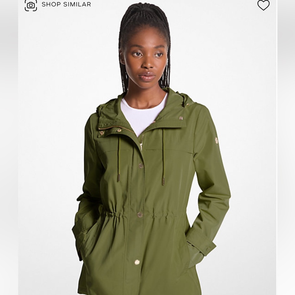 Michael Kors Woven Hooded Anorak